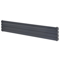 Горизонтальный дизайнерский радиатор отопления Artti Livorno ІІ G 4/272/1800 серый матовий