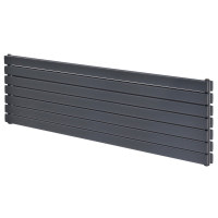 Горизонтальный дизайнерский радиатор отопления Artti Livorno ІІ G 7/476/1600/50 сірий матовий