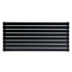 Горизонтальный дизайнерский радиатор отопления ARTTIDESIGN Livorno G 8/544/1400 чёрный матовый
