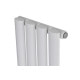 Вертикальный дизайнерский радиатор отопления ARTTIDESIGN Rimini 4/1800/236/50 белый матовий