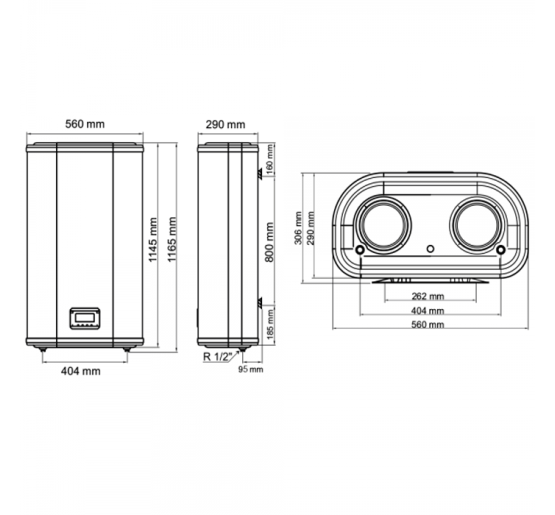 Бойлер Arti WH Flat Dry 100L/2