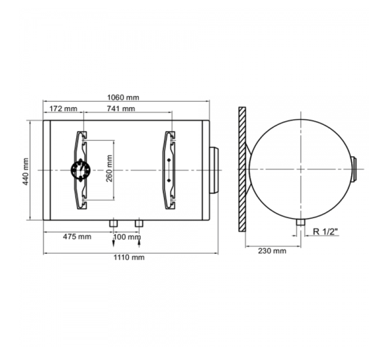 Водонагреватель ARTI WHH 120L/1