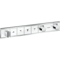 Термостат прихованого монтажу Hansgrohe RainSelect на 4 клавіші, Chrome/White (15357400)