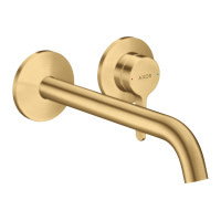 Змішувач Axor One 220 для умивальника зі стіни. Brushed Gold Optic (48120250)