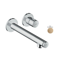 Смеситель Axor Uno Select для раковины из стены: излив 220 мм Brushed Bronze 45113140