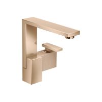 Смеситель Axor Edge 190 для раковины с боковой ручкой Ddiamond Cut, Polished Red Gold 46021300