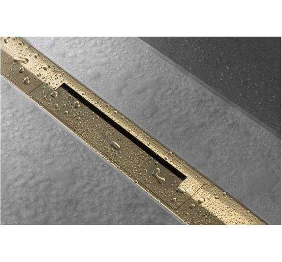 Верхняя часть Hansgrohe "RainDrain Flex" для канала (пристенный) 900 мм Polished Gold Optic (56052990)
