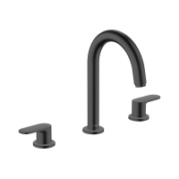 Змішувач Hansgrohe Vernis Blend для умивальника на 3 отвори з донним клапаном pop-up. Matt Black (71553670)