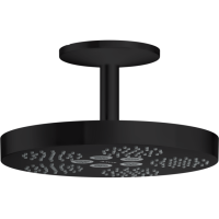 Верхній душ Axor One 280 1jet зі стельовим кронштейном 120 мм Matt Black (48493670)