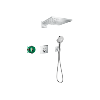 Душовий комплект Hansgrohe Raindance E 300 1jet ShowerSelect Square 6в1 (27952000) Chrome