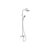 Душевая система Hansgrohe Vernis Shape Showerpipe 230 1jet EcoSmart с термостатом для ванной Chrome (26098000)