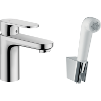 Змішувач Hansgrohe Vernis Blend 100 для умивальника з гігієнічної лійкою Chrome (71215000)