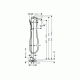 Змішувач Hansgrohe Metris для ванни підлоговий (31471000)