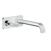 Смеситель Axor Citterio E 221 для раковины со стены на хромированной пластине 36114000