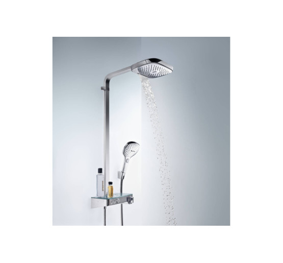 Душевая система Hansgrohe Raindance Select E 300 3Jet с термостатом ShowerTablet, цвет - хромированный белый (27127400)