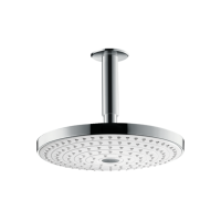 Верхній душ Hansgrohe Raindance Select S 240 2jet з тримачем зі стелі хромований/білий (26467400)