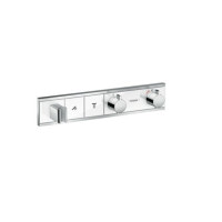 Термостат прихованого монтажу Hansgrohe RainSelect на 2 клавіші White/Chrome (15355400)