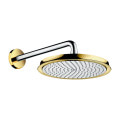 Верхній душ Hansgrohe Raindance Classic AIR 240 мм з тримачем 383 мм, Chrome/Gold Optic (27424090)