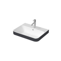Умывальник на столешницу Duravit HAPPY D.2 60х46 см (2360606100) белый/антрацит матовый