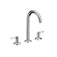 Змішувач Axor One 170 для умивальника на 3 отвори з донним клапаном push-open. Chrome (48050000)