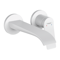 Смеситель Hansgrohe Vivenis 195 для умывальника из стены Matt White (75050700)