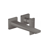 Змішувач Hansgrohe Metropol для раковини зі стіни 225 мм Brushed Black Chrome (32526340)