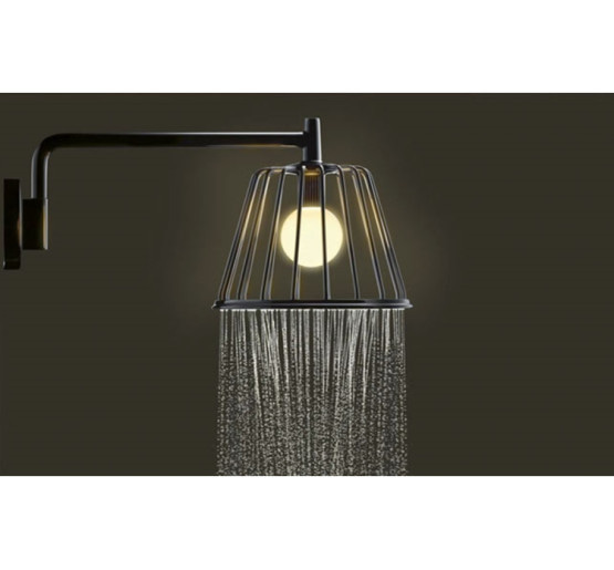 Верхній душ Axor Lamp 275 1jet з тримачем та лампою, колір - хром (26031000)