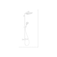 Душова система Hansgrohe Croma Select S 280 1jet Showerpipe з термостатом Matt White (26890700)