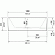 Ванна вільностояча Duravit HAPPY D.2 біла 180x80 см на рамі з панеллю графітовою суперматовою (700453800000000)
