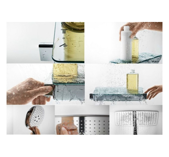 Душова система Hansgrohe Raindance Select E 360 з термостатом Showerpipe для ванни, колір - хром (27113000)