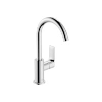 Смеситель Hansgrohe Rebris E 210 для умывальника движение. носик с д/у pop-up. Matt Black (72576670)