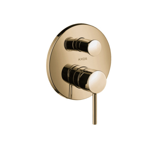 Змішувач Axor Starck Pin прихованого монтажу ванна/душ Brushed Gold Optic 10416250