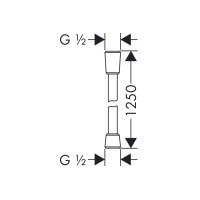 Шланг для душу Hansgrohe Lsiflex`B 1.25 м White (28272450)