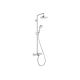 Душевая система Hansgrohe Croma Select S Showerpipe 180 2jet с термостатом для ванны, белый/хром (27351400)