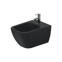Біде підвісне Duravit HAPPY D.2 54х36 см з кріпленням (2258151300) антрацитове матове