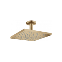 Верхний душ Hansgrohe Raindance Select E 300 1jet Air с держателем к потолку Brushed Bronze (26250140)