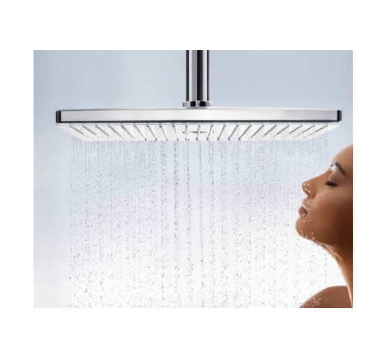 Верхний душ Hansgrohe Rainmaker Select 460 2jet с держателем к потолку White/Chrome (24004400)