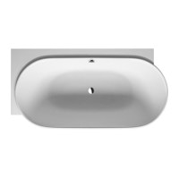 Ванна пристенная Duravit LUV 180x95 см левосторонняя с ножками и панелью, DuraSolid® (700431000000000)