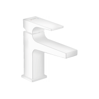 Смеситель Hansgrohe Metropol 100 для умывальника с донным клапаном push-open Matt White (32500700)