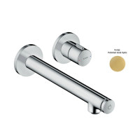 Змішувач Axor Uno Select для раковини зі стіни: вилив 220 мм, Polished Gold Optic 45113990