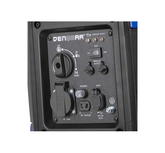 Генератор DENQBAR DQ-2000 інверторний, бензиновий, ручний старт, max 2 кВт