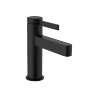 Смеситель Hansgrohe Finoris 100 для умывальника с донным клапаном push-open. Matt Black (76010670)