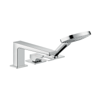 Змішувач Hansgrohe Metropol на край ванни на 3 отвори, ручка Loop, Chrome (74551000)