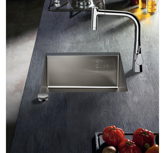 Кухонна мийка Hansgrohe S719-U450 під стільницю 500х450 сталь (43426800) Stainless Steel