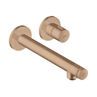 Змішувач Axor Uno Select для раковини зі стіни, вилив 220 мм Brushed Red Gold (45113310)