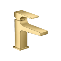 Змішувач Hansgrohe Metropol 100 для умивальника з донним клапаном push-open, колір Polished Gold Optic (32500990)
