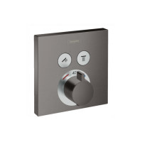 Термостат прихованого монтажу Hansgrohe ShowerSelect на 2 клавіші Brushed Black (15763340)