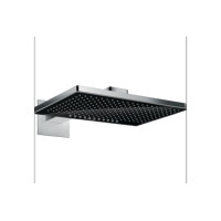 Верхній душ Hansgrohe Rainmaker Select 460 2jet з тримачем Black/Chrome (24005600)
