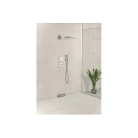 Верхний душ Hansgrohe Rainmaker Select 460 2jet с держателем Black/Chrome (24005600)