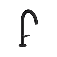 Змішувач Axor One Select 170 для умивальника з донним клапаном push-open. Matt Black (48020670)